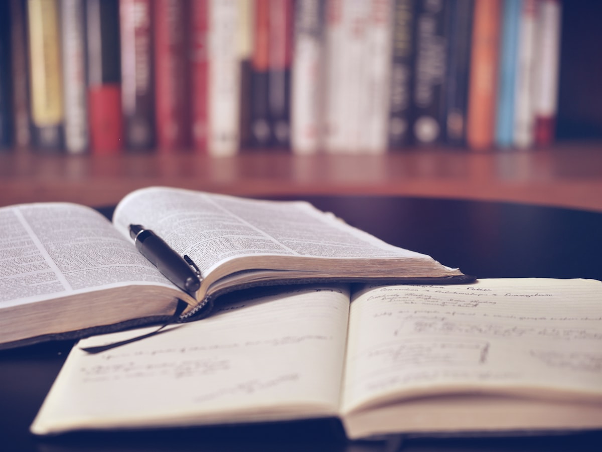 Student studying
